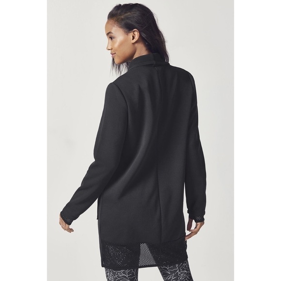 NWT Fabletics Eugenia Black Coat - Picture 3 of 10